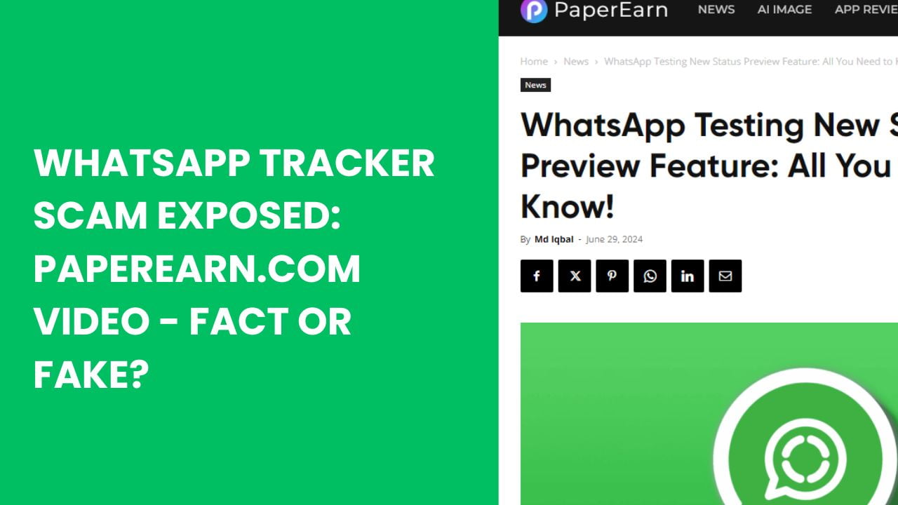 WhatsApp Tracker Paperearn.com