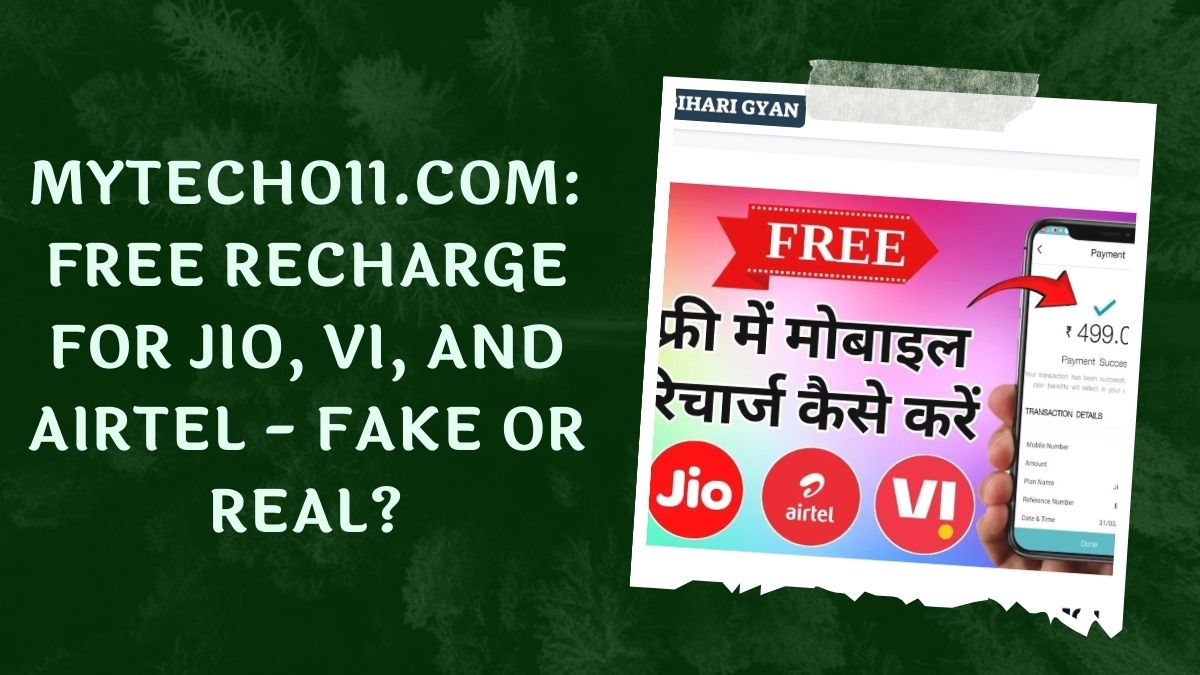 Mytecho11.com: Free Recharge