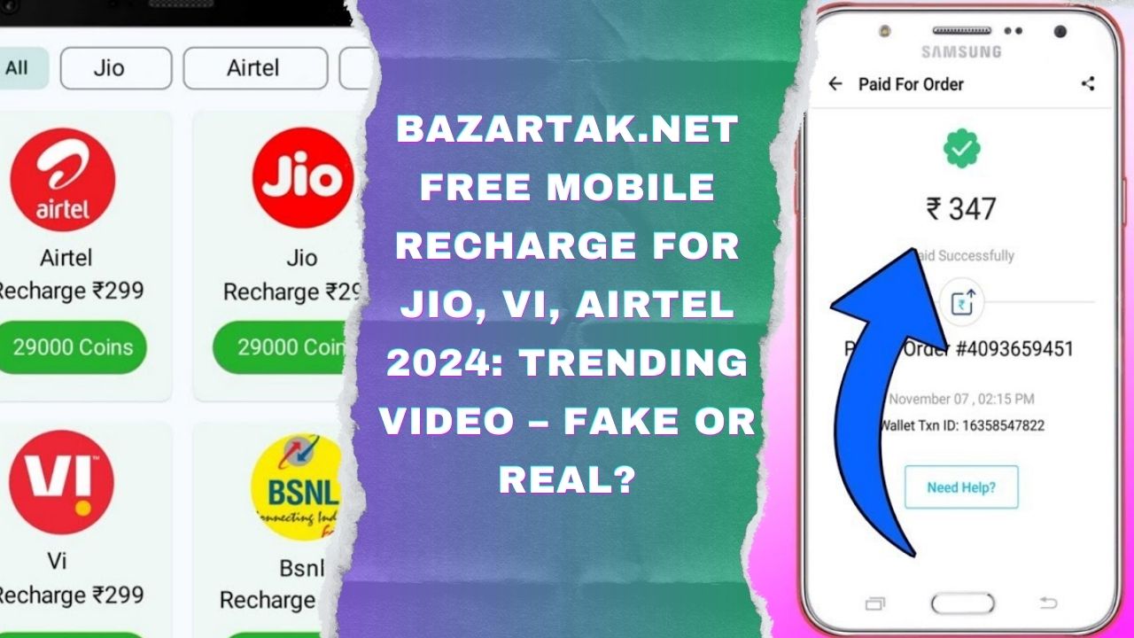 Bazartak.net Free Mobile Recharge