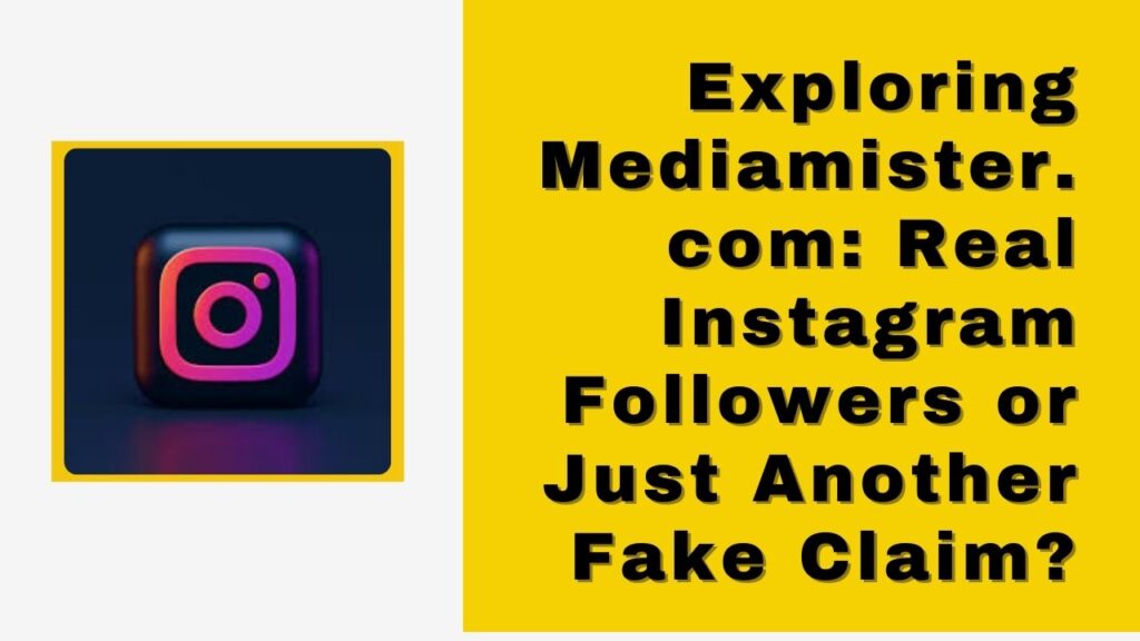 mediamister .com instagram followers fake or real